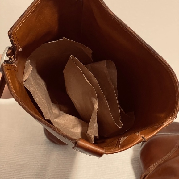 SOLD-Lucky Brand Rollie Boots Leather Equestrian Brown Riding Tall Boots Size 10 - Picture 13 of 16